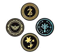 Coasters Métal Legend of Zelda avec Dos en Liège - Marchandise Officielle Nintendo, Cadeau pour Gamers, Set de 4