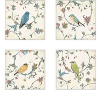 CoasterStone As10077 Bird de Gem Absorbant sous-Verres, 4-1/10,2 cm, Lot de 4