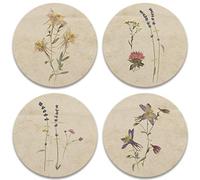 CoasterStone AS459 Dessous de Verre Fleurs pressées 10,8 cm