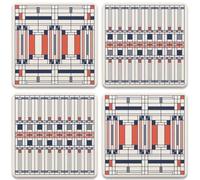CoasterStone Frank Lloyd Wright-Oak Park Designs Lot de 4 Dessous de Verre absorbants, 4,25
