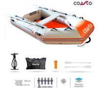 COASTO Bateau pneumatique avec fond Dropstitch Dingi Annexe Bateau à moteur Bateau à rames 290cm