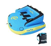 Coasto - Bouée Tractée Boxer 3 Places PB-CBBOXER3 - pour 3 Personnes - Charge Maximale 240 kg - Revêtement Nylon 840 D Résistant et Performant - Sac de Rangement Inclus - 245 x 190 cm