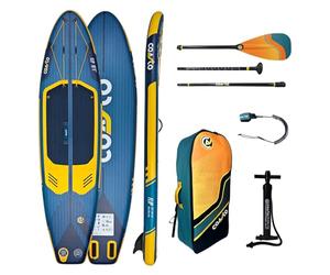 Coasto - Sup Stand Up Paddle Gonflable Flip 10'5 - PB-CFLIP105 - Planche Gonflable Dropstitch Woven avec Pack Pagaie Hybride Carbone, Leash, Pompe et Sac de Transport - 310 L - 317x81x15 cm