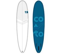 Coasto - Surf Mousse 8', PB-CSOFT800 - Planche Compacte, Légère, Sécurisée et Robuste - Type Malibu - Noyau EPS - Latte 2X Bois - Matériau Extérieur Souple - Dérives Comprises - Idéal Débutant