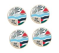 Coat Cartoon Lapel Suit Breast Clothing Brooch Flag Watermelon Enamel Pin Palestine Map Pins Shawl Clip Alloy