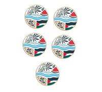 Coat Cartoon Lapel Suit Breast Clothing Brooch Flag Watermelon Enamel Pin Palestine Map Pins Shawl Clip Alloy