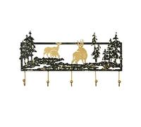 Coat Hooks Coat Hooks Wall-Mounted Coat Rack Wall Mounted Coat Rack, Coat Hook, Hook Rack Rails, Entrance Clothes Hanger, Wall Hanging for Porch, Living Room, Bedroom, Kitchen Hanging Coat Rack