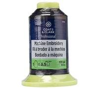 Coats & Clark Fil à broder professionnel pour machine à broder, 2744 m, noir