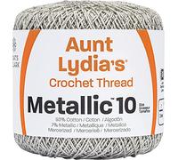 Coats Crochet Fil à crochet métallique, 10, argent/argent