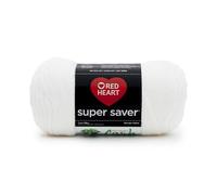 Coats - Fil Red Heart Super Saver Yarn-White - multicolore