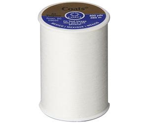 COATS Fil tout usage Blanc 400 m (une bobine de fil)
