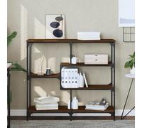 Coavain Table Console Chênemarron 103x32x95cm Bois D'ingénierie étagère de Bureau étagère Arrière Canapé Commode Entree Couloir Salle a Manger Completeeuffet Cannage Meuble D'entrée