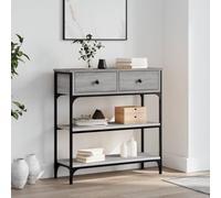 Coavain Table Console Sonoma Gris 72,5x25x75cm Bois D'ingénierie Salle a Manger Complete Meuble Entree Rangement Buffet Cannage Commode Entree Couloiriureau Extensible Bout de Canape