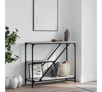 Coavain Table Console Sonoma Gris 88,5x30x75cm Bois D'ingénierie Salle a Manger Complete Bout de Canape Buffet Cannage Meuble Entree Rangementeommode Entree Couloir Bureau Extensible