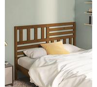 Coavain Tête de lit en pin massif marron miel 146 x 4 x 100 cm Design tendance Décoration intérieure Vues insolites Meubles de chambre à coucher Aspect rustique Matériau de qualité supérieure