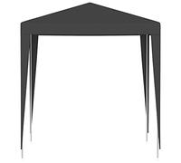 Coavain Tonnelle 2 x 2 m - Anthracite - Résistante aux UV et à l'eau - Durable - Pour réunion de famille, barbecue, pique-nique, fête d'anniversaire, événements