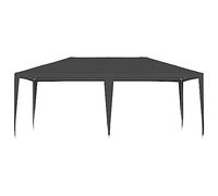 Coavain Tonnelle 4 x 6 m - Anthracite - 90 g/m² - Résistante aux UV et imperméable - Pour fêtes de jardin, réunions de famille, barbecues, pique-niques, fêtes d'anniversaire