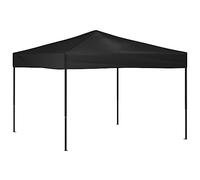 Coavain Tonnelle pliable noire 3 x 3 m - Résistante aux UV et à l'eau - Pour réunions de famille, barbecues, pique-niques, camping, fêtes d'anniversaire