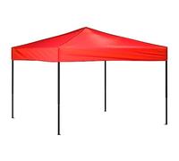 Coavain Tonnelle pliable rouge 3 x 3 m - Résistante aux UV et imperméable - Pour réunions de famille, barbecues, pique-niques, camping, fêtes d'anniversaire