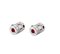Coavoo Lot de 2 coupleurs flexibles Pulm 6,35 mm à 10 mm, en aluminium flexible Jaw Plum Araignée Connecteur D30L40 pour imprimante 3D CNC machine et servomoteur étagé