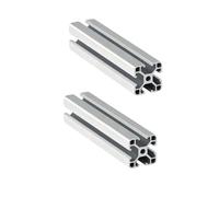 Coavoo Lot de 2 profilés en aluminium 3838 - 1940 mm - Type T - Argenté - 38 x 38 mm - Standard européen - Rail linéaire anodisé - Pour imprimante 3D DIY et CNC