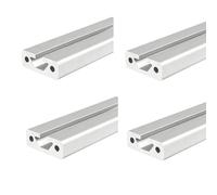 Coavoo Lot de 4 profilés en aluminium 1540 - 1940 mm - Type T - Argenté - 15 x 40 mm - Rail linéaire anodisé - Extrusion - Pour imprimante 3D DIY et CNC