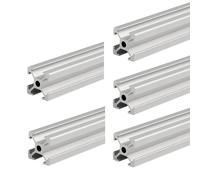 Coavoo Lot de 5 profilés en aluminium 1515 - 1940 mm - Type T - Argenté - 15 x 15 mm - Rail linéaire anodisé - Extrusion - Pour imprimante 3D DIY et CNC