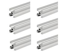 Coavoo Lot de 6 profilés en aluminium 1515 - 1940 mm - Type T - Argenté - 15 x 15 mm - Rail linéaire anodisé - Extrusion - Pour imprimante 3D DIY et CNC