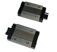 Coavoo MGN12 H Lot de 2 blocs coulissants à roulement à billes longs Noir pour MGN12 12 mm Mouvement linéaire miniature MR12 pour imprimante CNC et 3D