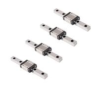 Coavoo MGN15C Lot de 4 mini rails de roulement linéaires 1040 mm avec 4 blocs MGN15C type C pour imprimante 3D DIY et machine CNC XYZ