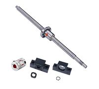 Coavoo Vis à billes SFU1204 970 mm, filetage à bille C7 sans jeu avec écrou à filetage à billes avec support EK10 / EF10 et kit d'embrayage de 5 x 8 mm pour CNC