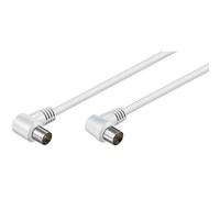 COAXIAL CABLE 1,5 M WHITE BULK ANGLED COAXIAL P…