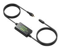 Coaxial Vers Optique 192 Khz Câble Coaxial Spdif Audio Convertisseur Support Lpcm2.0/ Dts/Dolby Ac3/ 5.1Ch Avec Câble Optique Pour Hdtv Blu Ray Dvd Amps[Z1538]