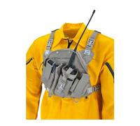 COAXSHER RCP-1 Pro Harnais de poitrine pour radio bidirectionnelle et électronique portative | Recherche et sauvetage, patrouille de ski, intervention d'urgence - Marron désert