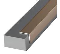 Coayuou Baguette D Angle Alu Finition Carrelage 90cm* 3pièces Profile d'angle Protection Contre Les Dommages Et Esthétique Moderne- Parfaite pour Cuisine, Salle De Bain Et Salon(Gold,15 * 15mm)