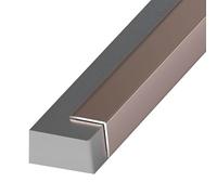 Coayuou Baguette D Angle Alu Finition Carrelage 90cm* 3pièces Profile d'angle Protection Contre Les Dommages Et Esthétique Moderne- Parfaite pour Cuisine, Salle De Bain Et Salon(Rose Gold,30 * 30mm)
