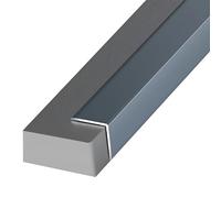 Coayuou Baguette D Angle Alu Finition Carrelage 90cm* 3pièces Profile d'angle Protection Contre Les Dommages Et Esthétique Moderne- Parfaite pour Cuisine, Salle De Bain Et Salon(Iron Grey,30 * 30mm)