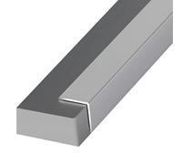 Coayuou Baguette D Angle Alu Finition Carrelage 90cm* 3pièces Profile d'angle Protection Contre Les Dommages Et Esthétique Moderne- Parfaite pour Cuisine, Salle De Bain Et Salon(Silver,15 * 15mm)