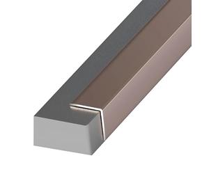 Coayuou Baguette D Angle Alu Finition Carrelage 90cm* 3pièces Profile d'angle Protection Contre Les Dommages Et Esthétique Moderne- Parfaite pour Cuisine, Salle De Bain Et Salon(Rose Gold,30 * 30mm)