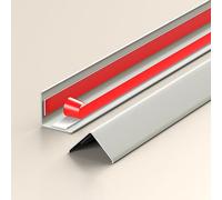 Coayuou Baguette D Angle Baguette De Finition Aluminium Adhesive 100cm* 3pièces Wall Protector Préservez Vos Murs des Chocs Et Rayures avec Ce Protège-Angle Ultra-résistant(Style 2,40 * 40mm)