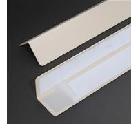 Coayuou Baguette d'angle PVC Adhesive Baguette Angle Exterieur 100cm* 3 Pièces Protection Carrelage Empêche Les Rayures Et Les Dommages des Coins De Mur Facile À Installer(Style 2,36mm)