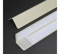 Coayuou Baguette d'angle PVC Adhesive Baguette Angle Exterieur 100cm* 3 Pièces Protection Carrelage Empêche Les Rayures Et Les Dommages des Coins De Mur Facile À Installer(Style 6,40mm)