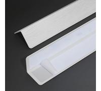 Coayuou Baguette d'angle PVC Adhesive Baguette Angle Exterieur 100cm* 3 Pièces Protection Carrelage Empêche Les Rayures Et Les Dommages des Coins De Mur Facile À Installer(Style 5,36mm)