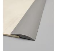 Coayuou Bande De Finition De Sol en PVC 200 Cm Barre De Seuil Et Profil De Transition Strip De Protection Imperméable pour Moquette Réparation Et Protection des Bords De Revêtement(Gray,A35)