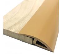 Coayuou Bande De Finition De Sol en PVC 200 Cm Barre De Seuil Et Profil De Transition Strip De Protection Imperméable pour Moquette Réparation Et Protection des Bords De Revêtement(Light Brown,A3510)