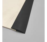 Coayuou Bande De Finition De Sol en PVC 200 Cm Barre De Seuil Et Profil De Transition Strip De Protection Imperméable pour Moquette Réparation Et Protection des Bords De Revêtement(Black,A35)