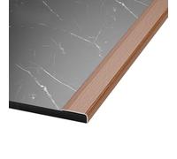 Coayuou Bande De Protection D’Angle en Aluminium Effet Bois 90 Cm X 3 - Profilé Métallique Étanche pour Carrelage, Salle De Bain, Cuisine Et Sol(Style 10,12 * 28mm)