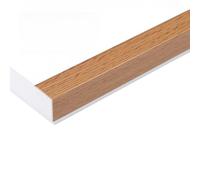 Coayuou Bande De Protection D’Angle pour Carrelage Profilé De Finition PVC Effet Bois 90 Cm* 3, Résistante À L’Eau Protection des Coins Et des Revêtements De Sol pour Salon(B-11,25x25mm)