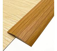 Coayuou Bande De Seuil en PVC 300 Cm Barre De Transition De Sol pour Moquette Profilé De Finition sans Joint 40/50 Mm pour Bois, Carrelage, Tapis Et Zones De Porte(Yellow Oak,40mm)