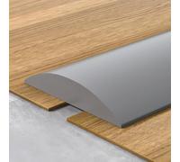 Coayuou Bande De Transition De Sol en PVC 300 Cm Barre De Seuil Autocollante 4/5 Cm Profilé De Finition pour Sol Stratifié Et Revêtement De Sol Transition Discrète Et sans Joint(Gray,4cm)
